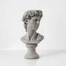 01 escultura busto david em cimento cinza
