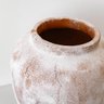 09 vaso brie em ceramica branco e terracota p