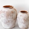 13 vaso brie em ceramica branco e terracota p